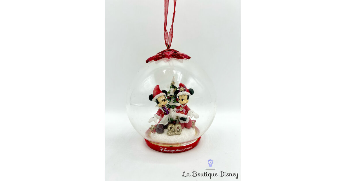Boule Noël Mickey Minnie Mouse 20 ème anniversaire Disneyland Paris 20